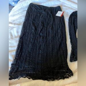 Guess set Blouse and skirt black size S